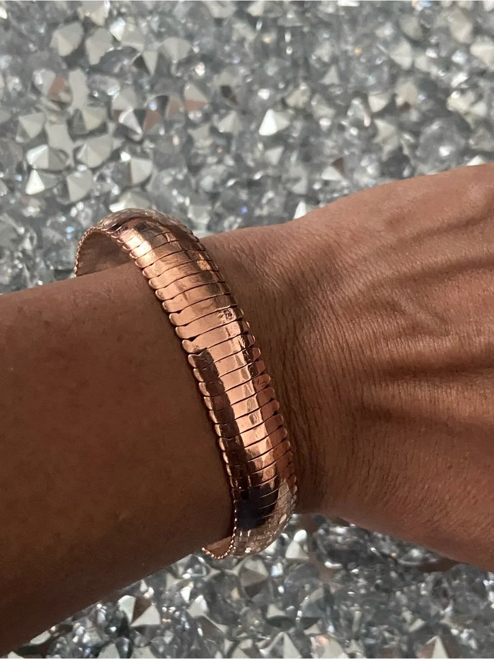 19 Cooper Rose Gold Flexible Stretch Bracelet For protection & frequency